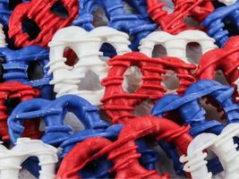 Patriotic Frosted Pretzels 1lb Jar 